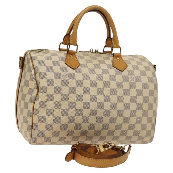 LOUIS VUITTON Damier Azur Speedy Bandouliere 30 Hand Bag N41052 - Picture 1 of 16